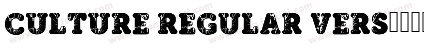 Culture Regular Vers字体转换
